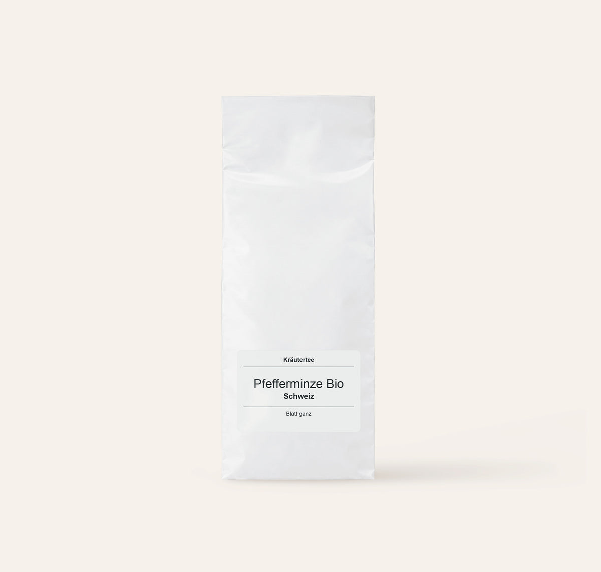 Pfefferminze Schweiz Bio-verpackung