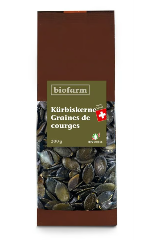 Biofarm Kürbiskerne Knospe CH