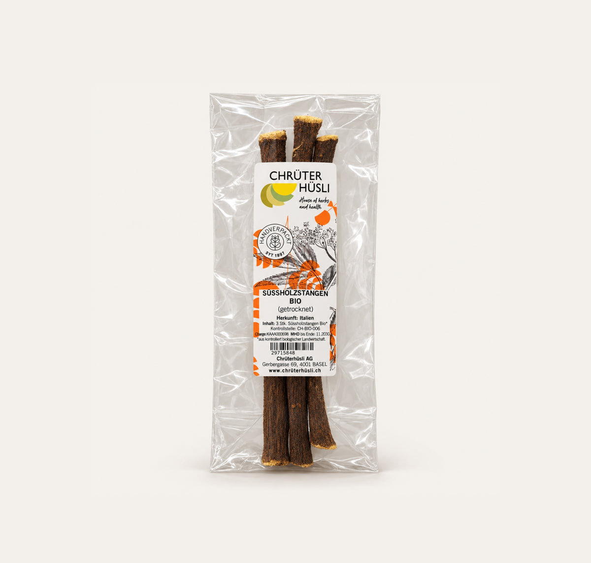Süssholzstangen BIO-verpackung